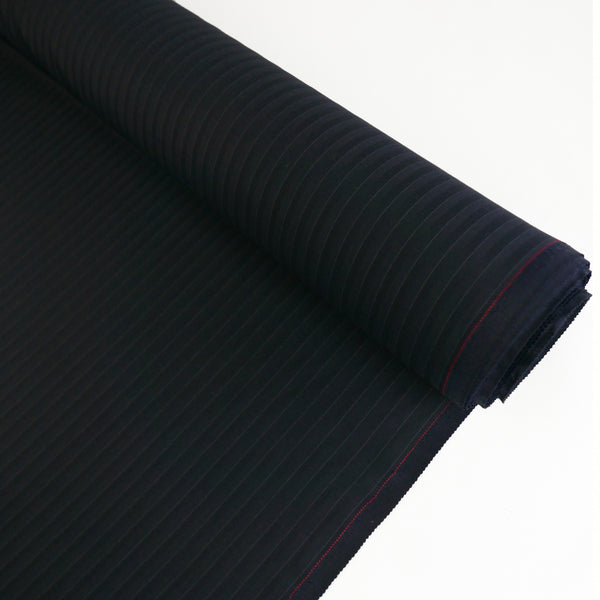 Gessato - Japanese Wool Shirting | Midnight Pinstripe