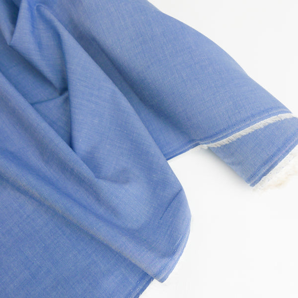 Florence - Silk Cotton Poplin | Sky Blue