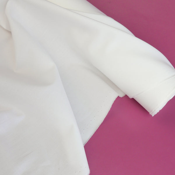 Florence - Silk Cotton Poplin | Off-White