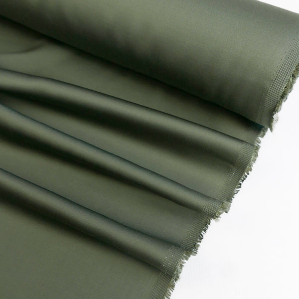 Serena - Japanese Sustainable Satin | Olive #4