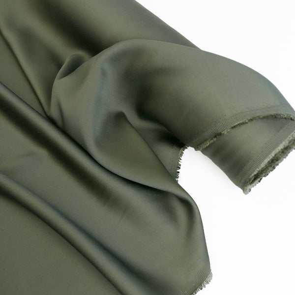 Serena - Japanese Sustainable Satin | Olive #4