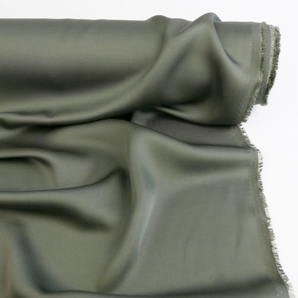 Serena - Japanese Sustainable Satin | Olive #4