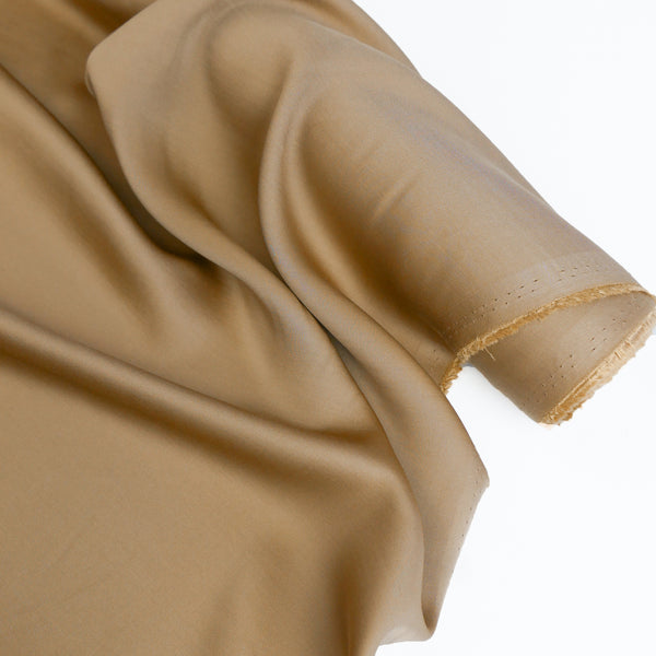 Serena - Japanese Sustainable Satin | Caramel #10
