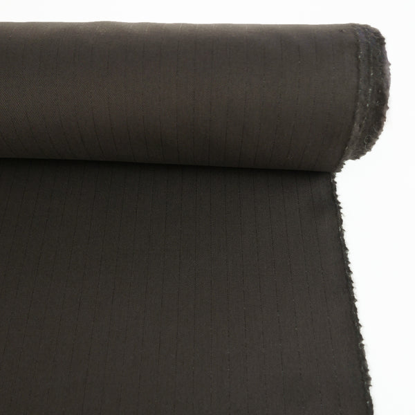 Clementine - Japanese Wool Lurex Suiting | Dark Chocolate