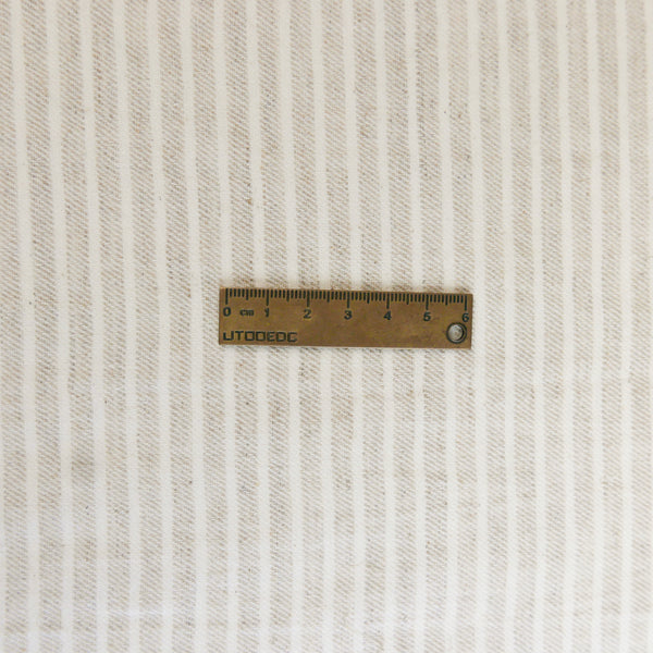 Hanako - Washer Finish Linen | Narrow Stripe