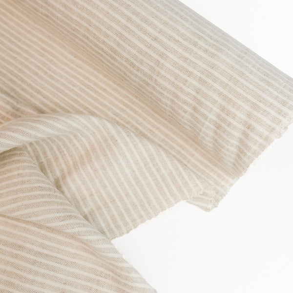 Hanako - Washer Finish Linen | Narrow Stripe