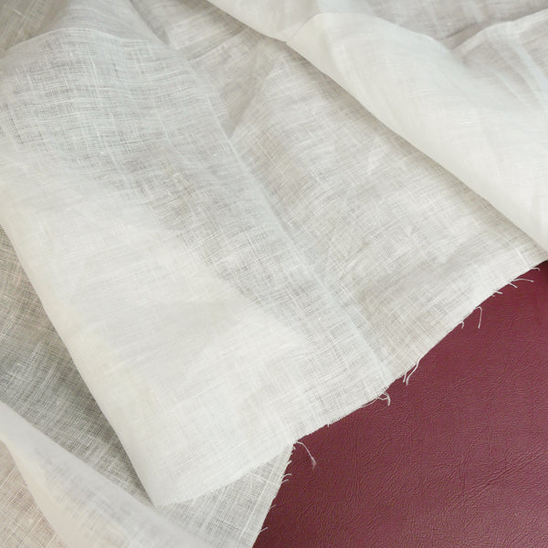 Patsy - Crosshatch Linen | Off-White