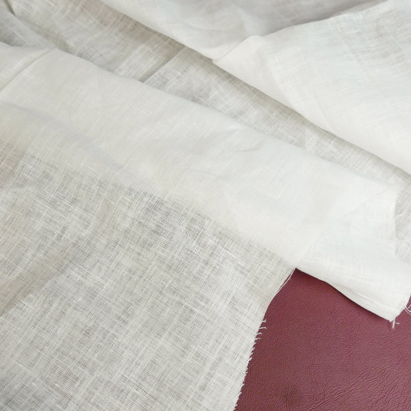 Patsy - Crosshatch Linen | Off-White