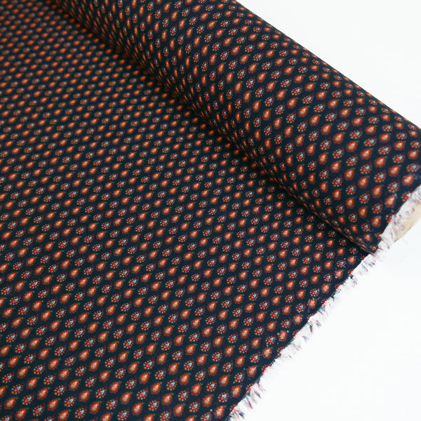 Omar - Turkish Printed Rayon | Garnet