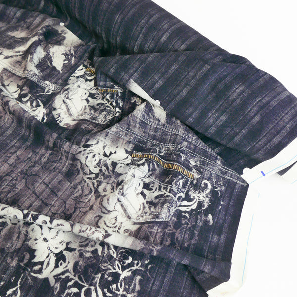 Trompe L’œil - Printed Knit | Indigo Brocade