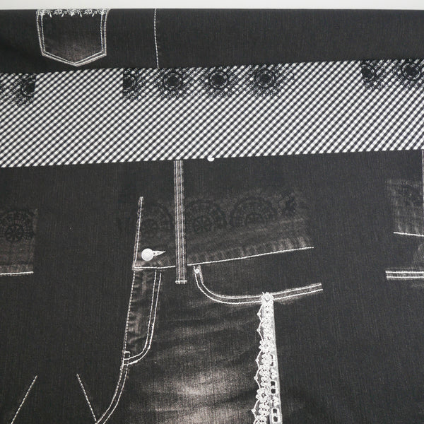 Trompe L’œil - Printed Knit | Black Gingham