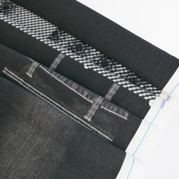 Trompe L’œil - Printed Knit | Black Gingham