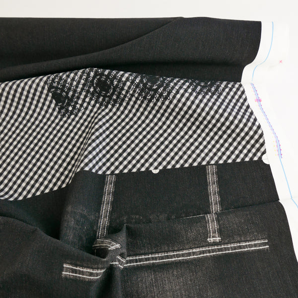 Trompe L’œil - Printed Knit | Black Gingham