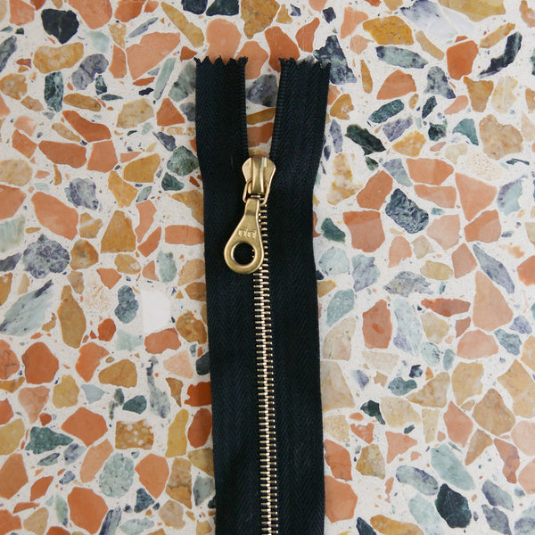 Riri 94cm Double-Ended Zip | Gold & Silver