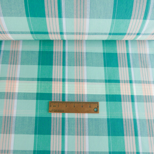 Steffi - Italian Yarn Dyed Cotton | Aquamarine