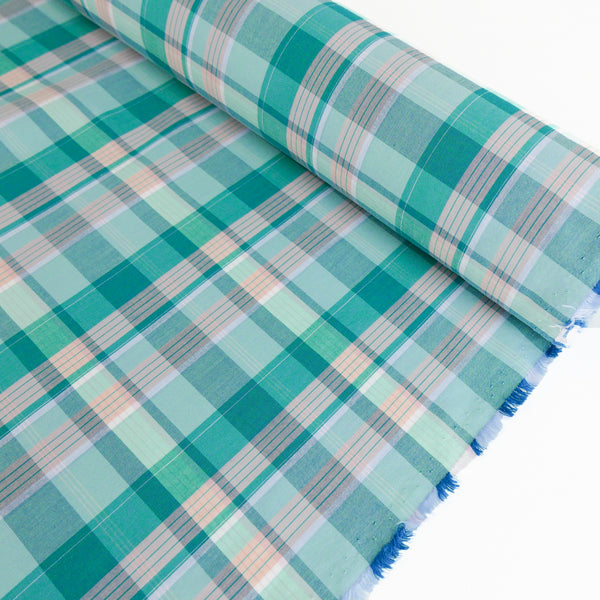 Steffi - Italian Yarn Dyed Cotton | Aquamarine
