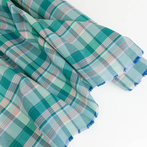 Steffi - Italian Yarn Dyed Cotton | Aquamarine