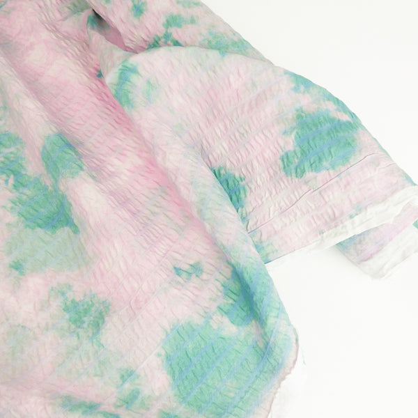 Wijnant - Printed Seersucker Cotton | Pink/Teal