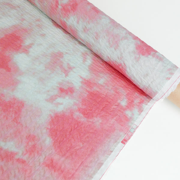 Wijnant - Printed Seersucker Cotton | Sky Blue/Pink