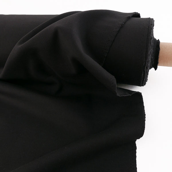 Korean Cotton Ribbing | Black #1