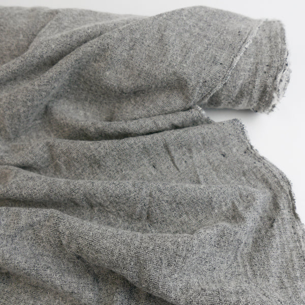 Italian Wool Flannel - Grey Marle