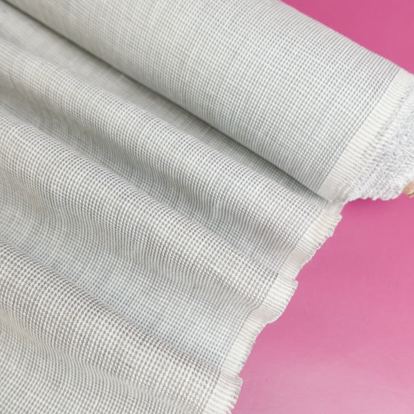 Raya - Mini Basket Weave Linen | Pebble
