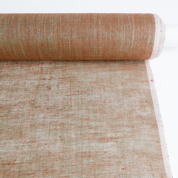 Capri - Shot Linen Gauze | Burnt Orange