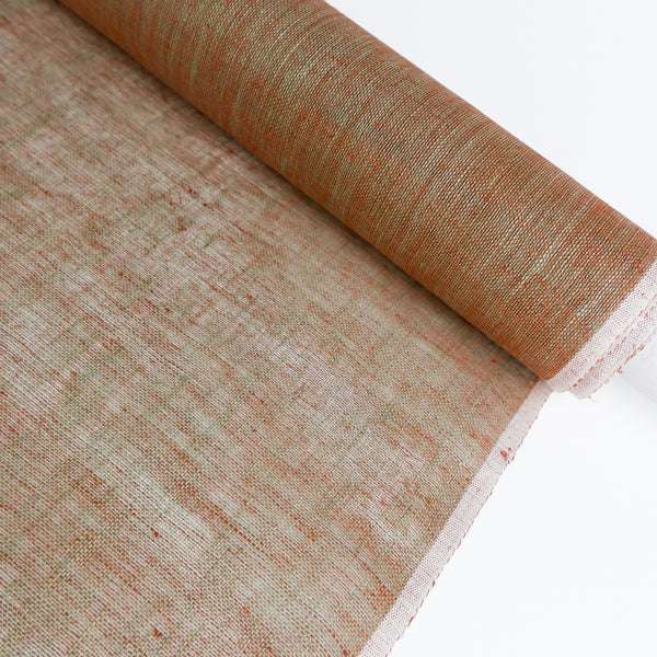 Capri - Shot Linen Gauze | Burnt Orange