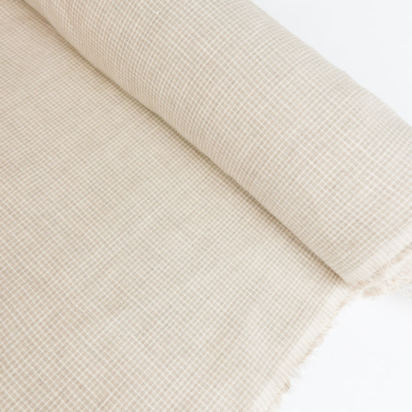 Flavia - European Yarn-dyed Linen | Biscuit