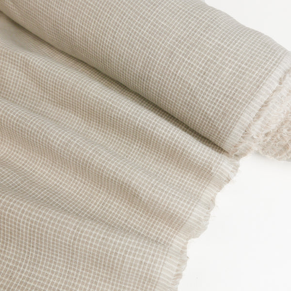 Flavia - European Yarn-dyed Linen | Biscuit