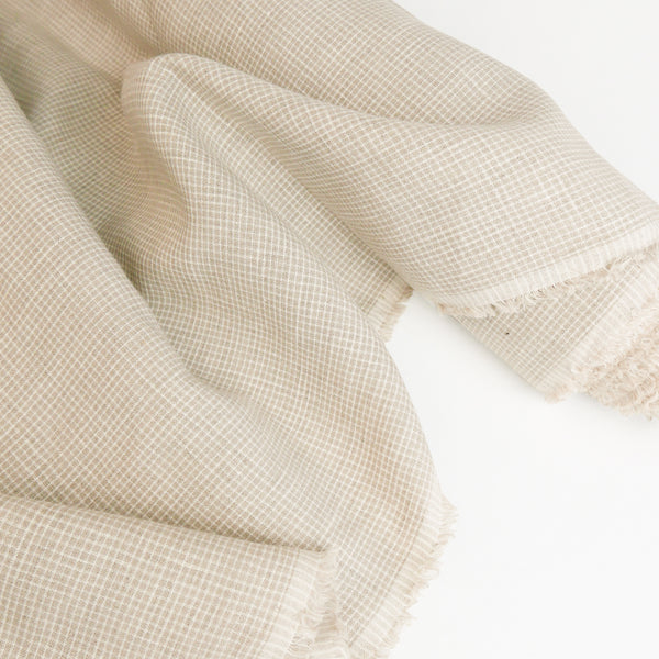 Flavia - European Yarn-dyed Linen | Biscuit