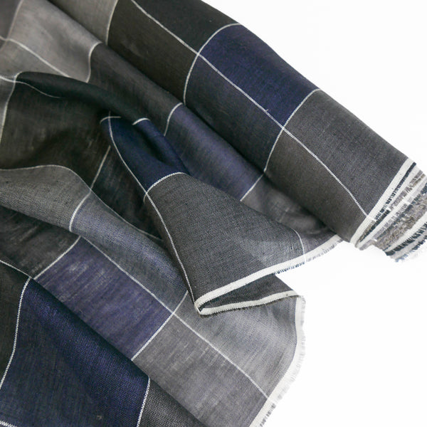Elin - European Yarn-Dyed Linen | River Check