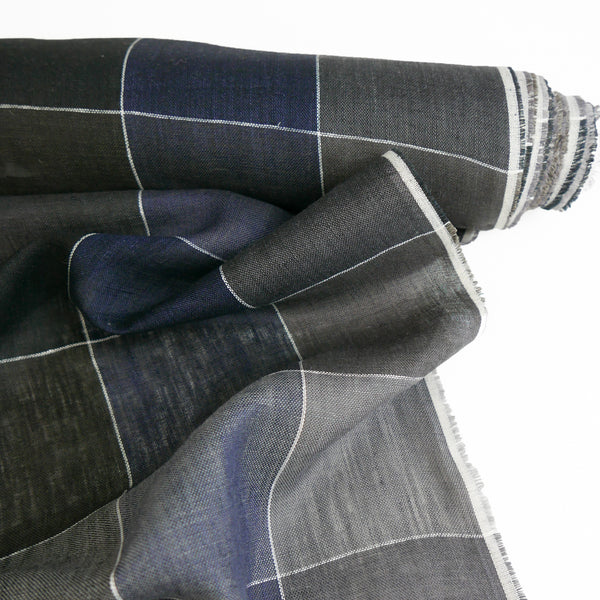 Elin - European Yarn-Dyed Linen | River Check
