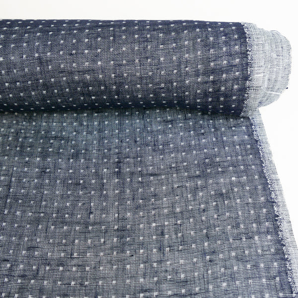 Leandro - European Double-Faced Linen | Ink