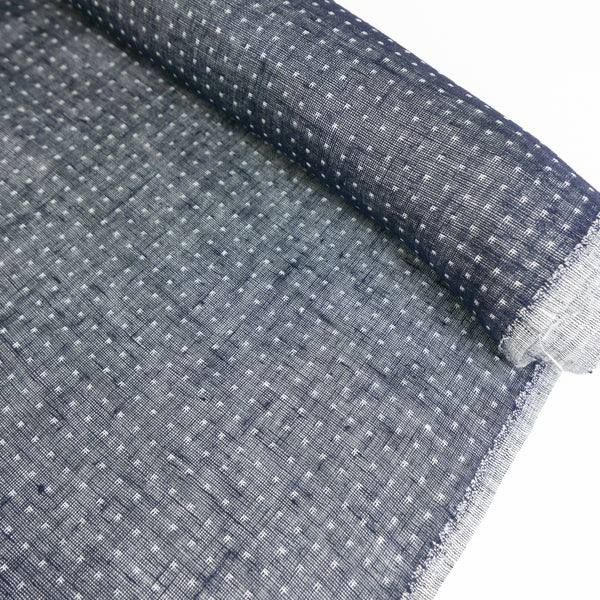 Leandro - European Double-Faced Linen | Ink