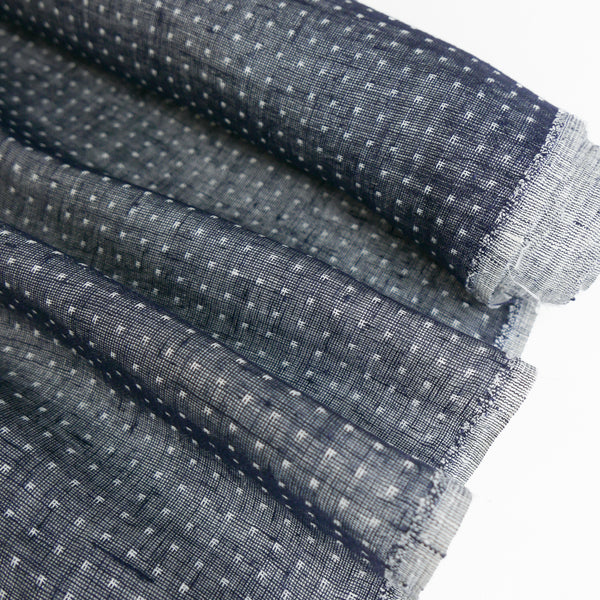 Leandro - European Double-Faced Linen | Ink