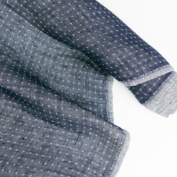Leandro - European Double-Faced Linen | Ink