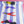 Lady - Screen-Printed Linen | Blue Stripe
