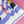 Lady - Screen-Printed Linen | Blue Stripe
