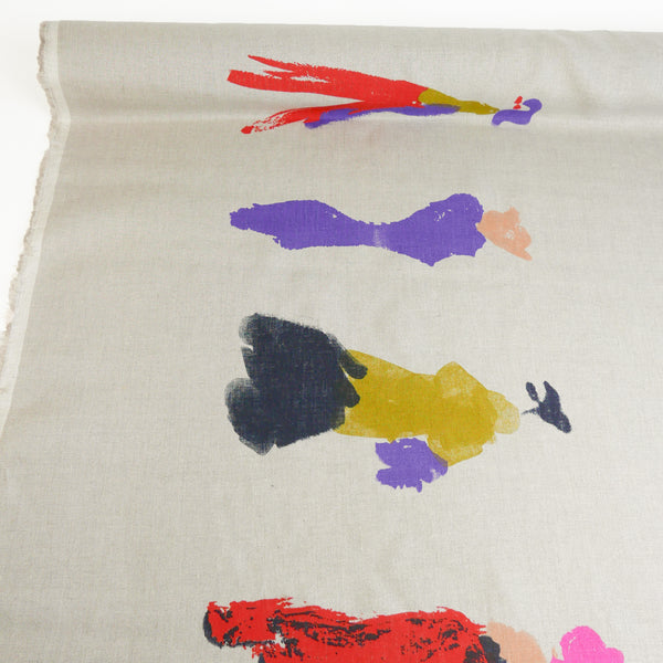 Lady - Screen-Printed Linen | Natural