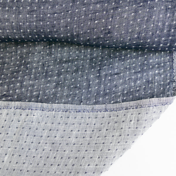 Leandro - European Double-Faced Linen | Ink (LAST CUT - 2M)