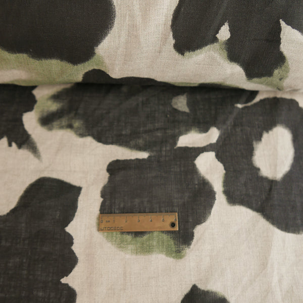 Tiffany - Screen-Printed Linen | Natural Floral