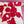 One-off Screen-Printed Linen | Crimson