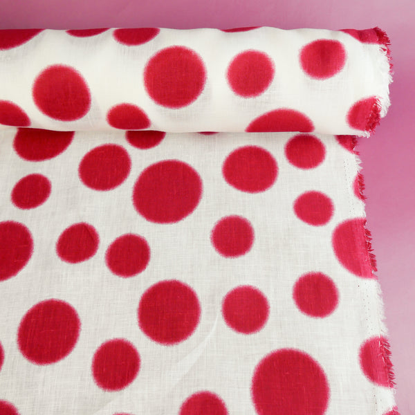 Kusama - Screen-Printed Linen | Cherry