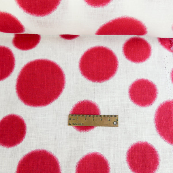 Kusama - Screen-Printed Linen | Cherry