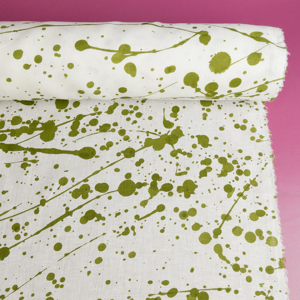 Jackson - Screen-Printed Linen | Paint Splatter