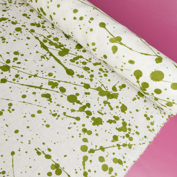 Jackson - Screen-Printed Linen | Paint Splatter