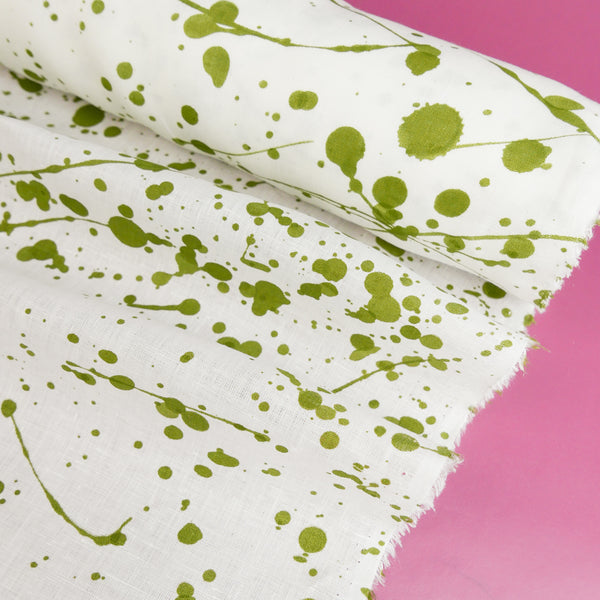 Jackson - Screen-Printed Linen | Paint Splatter
