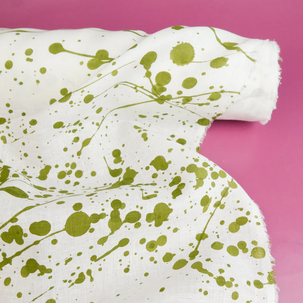 Jackson - Screen-Printed Linen | Paint Splatter