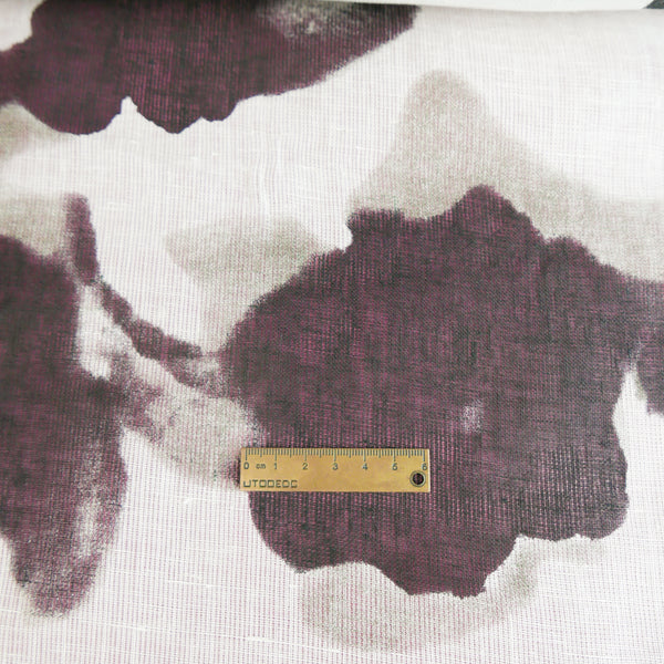 Claude - Screen-Printed Linen Gauze | B&W